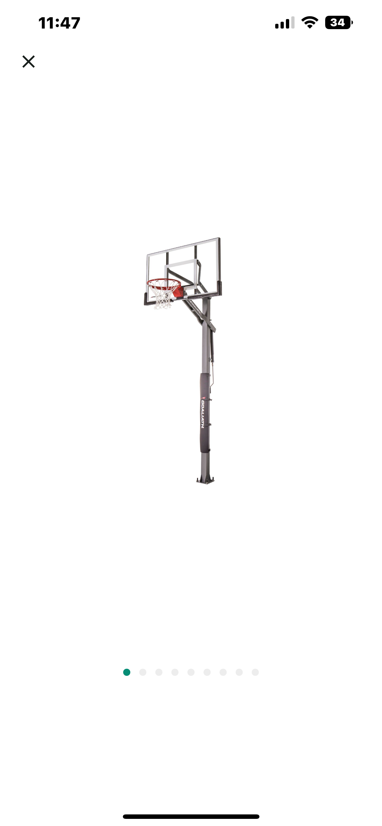 54in Goaliath Basketball hoop.