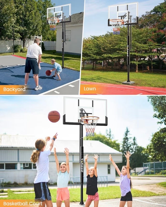 50in In Ground Basketball Ball Hoop
